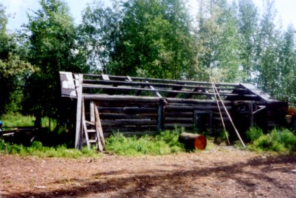 Cabin in the restoration project