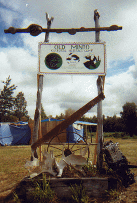 Old Minto Cultural Heritage Camp sign