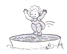 Small swimming pools are fun, but preschoolers may slip, fall, and even drown in a small amount of water. 