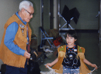 Elders teaching the youth