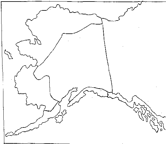 outline of Alaska