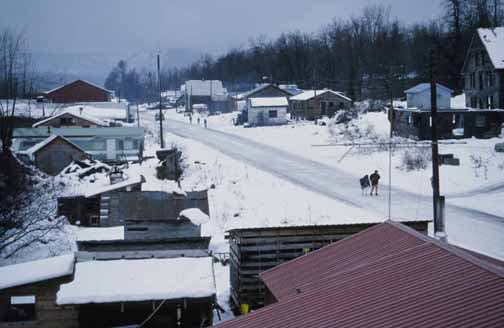 The village of Klukwan in the winter of 1992-93