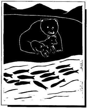 bears fishing